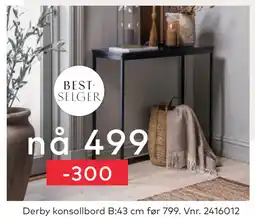 Skeidar Derby konsollbord tilbud