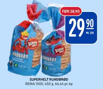 Rema 1000 SUPERHELT RUNDBRØD tilbud