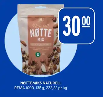 Rema 1000 NØTTEMIKS NATURELL tilbud