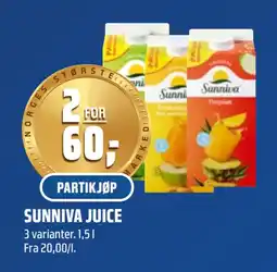 Coop Obs SUNNIVA JUICE tilbud