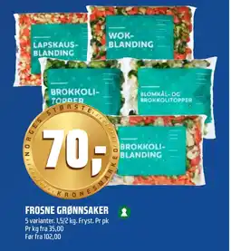 Coop Obs FROSNE GRØNNSAKER tilbud