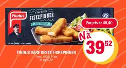 Coop Extra FINDUS VÅRE BESTE FISKEPINNER tilbud