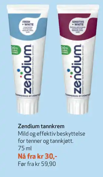 Apotek 1 Zendium tannkrem tilbud