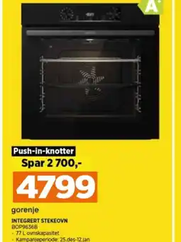 POWER Gorenje integrert stekeovn tilbud