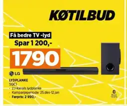 POWER Lydplanke tilbud