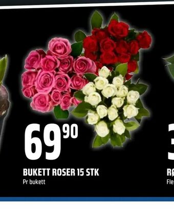 Coop Obs Bukett roser 15 stk tilbud