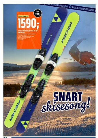 Coop Obs Fischer stunner slr twin-tip ski junior 2021 tilbud
