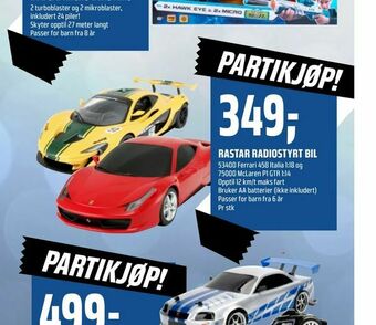 Coop Obs Rastar radiostyrt bil tilbud