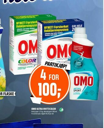 Coop Obs Omo ultra hvitt/color tilbud