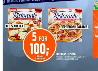 Coop Obs Ristorante pizza tilbud