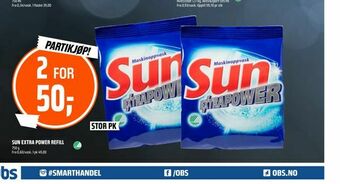 Coop Obs Sun extra power refill tilbud