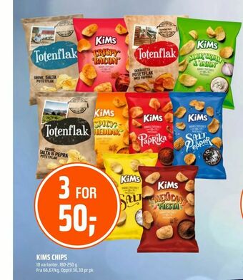 Coop Obs Kims chips tilbud