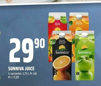 Coop Obs Sunniva juice tilbud