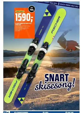 Coop Obs Fischer stunner slr twin-tip ski junior 2021 tilbud