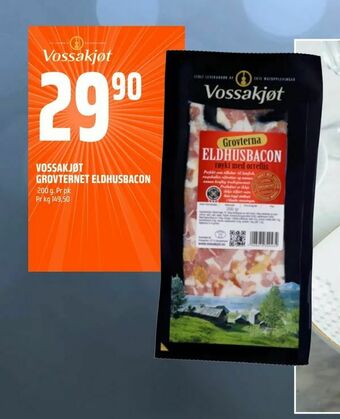 Coop Obs Vossakjøt grovternet eldhusbacon tilbud
