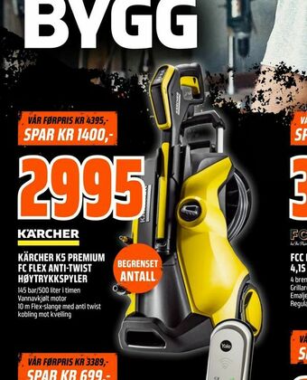 Obs Bygg Kärcher k5 premium fc flex anti-twist høytrykkspyler tilbud