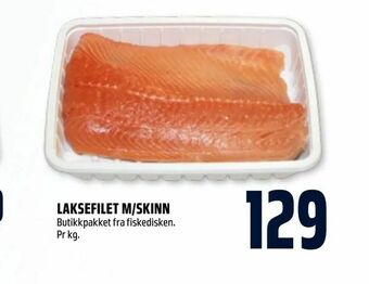 Coop Obs Laksefilet m/skinn tilbud