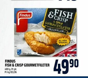 Coop Obs Findus fish & crisp gourmetfileter tilbud