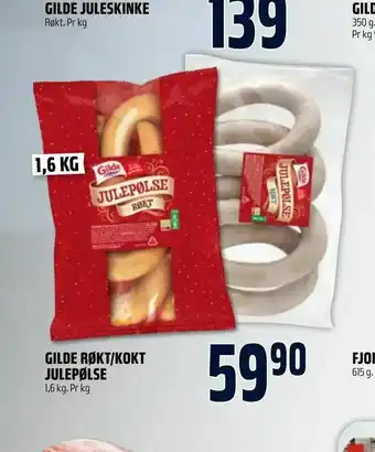Coop Obs Gilde røkt/kokt julepølse tilbud