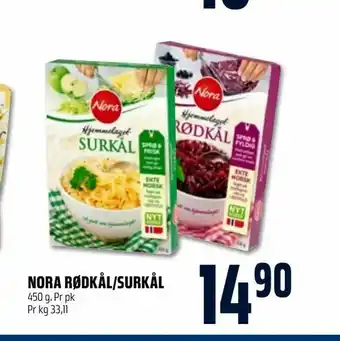 Coop Obs Nora rødkål/surkål tilbud