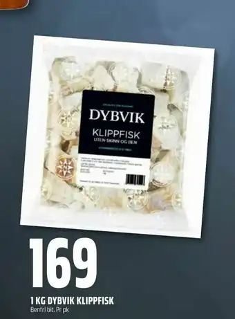 Coop Obs 1 kg dybvik klippfisk tilbud