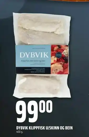 Coop Obs Dybvik klippfisk u/skinn og bein tilbud