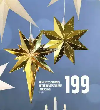 Coop Obs Adventsstjerne/ betlehemsstjerne i messing tilbud