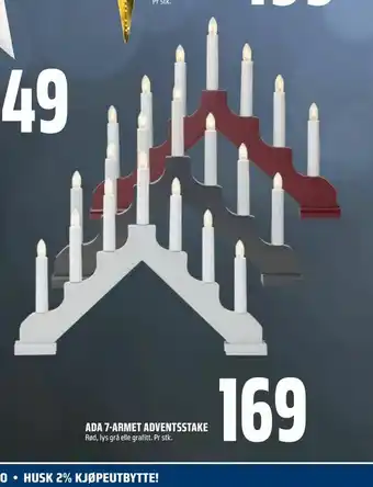 Coop Obs Ada 7-armet adventsstake tilbud