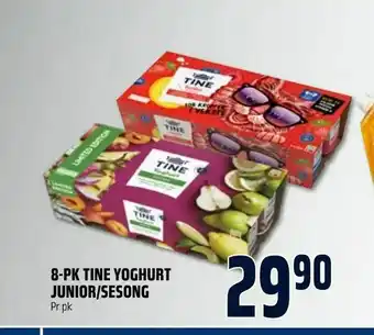 Coop Obs 8-pk tine yoghurt junior/sesong tilbud