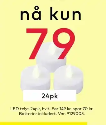 LED telys 24pk