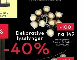 Moon lyslenke 3 meter