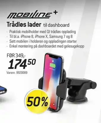 Thansen Trådløs lader til dashboard tilbud