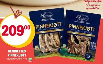 Coop Extra Henriettes pinnekjøtt tilbud