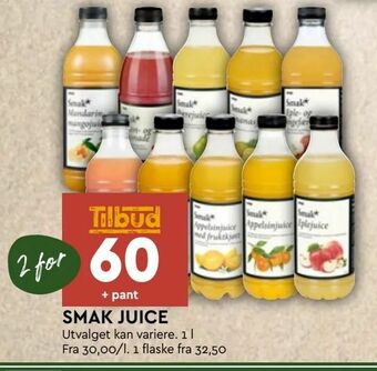 Coop Mega Smak juice tilbud