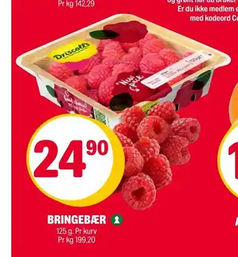 Coop Extra Bringebær tilbud