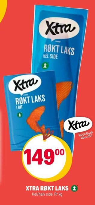 Coop Extra Xtra røkt laks tilbud