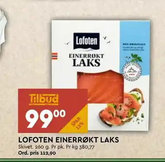 Coop Mega Lofoten einerrøkt laks tilbud