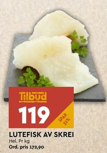 Coop Mega Lutefisk av skrei tilbud