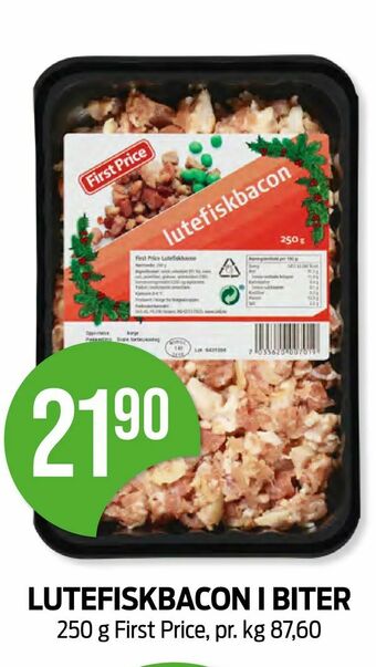 Kiwi Lutefiskbacon i biter tilbud