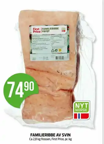 Kiwi Familieribbe av svin tilbud