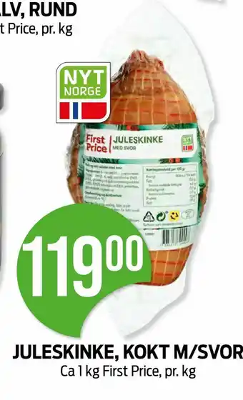 Kiwi Juleskinke, kokt m/svor tilbud