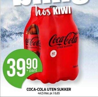 Kiwi Coca-cola uten sukker tilbud