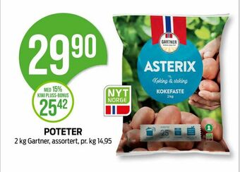 Kiwi Poteter tilbud