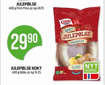 Kiwi Julepølse kokt tilbud