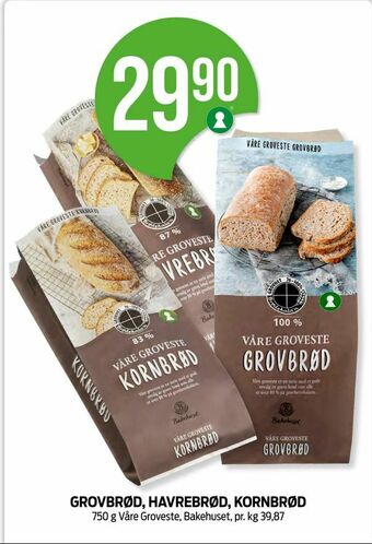 Kiwi Grovbrød, havrebrød, kornbrød tilbud