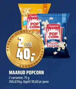 Coop Obs MAARUD POPCORN tilbud