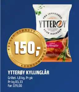 Coop Obs YTTERØY KYLLINGLÅR tilbud
