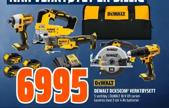 Obs Bygg DEWALT DCK503M³ VERKTØYSETT tilbud