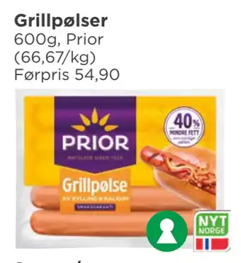 Meny Grillpølser tilbud