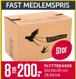 Europris FLYTTEKASSE tilbud